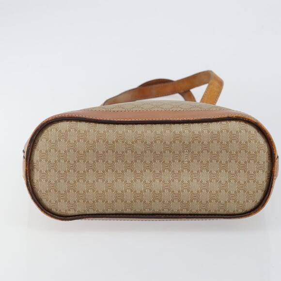CELINE Macadam Canvas Tote Bag Pvc Beige Gold - Picture 9 of 13